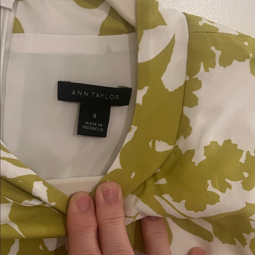 Ann Taylor Yellow Floral Midi Dress - Picture 2 of 6